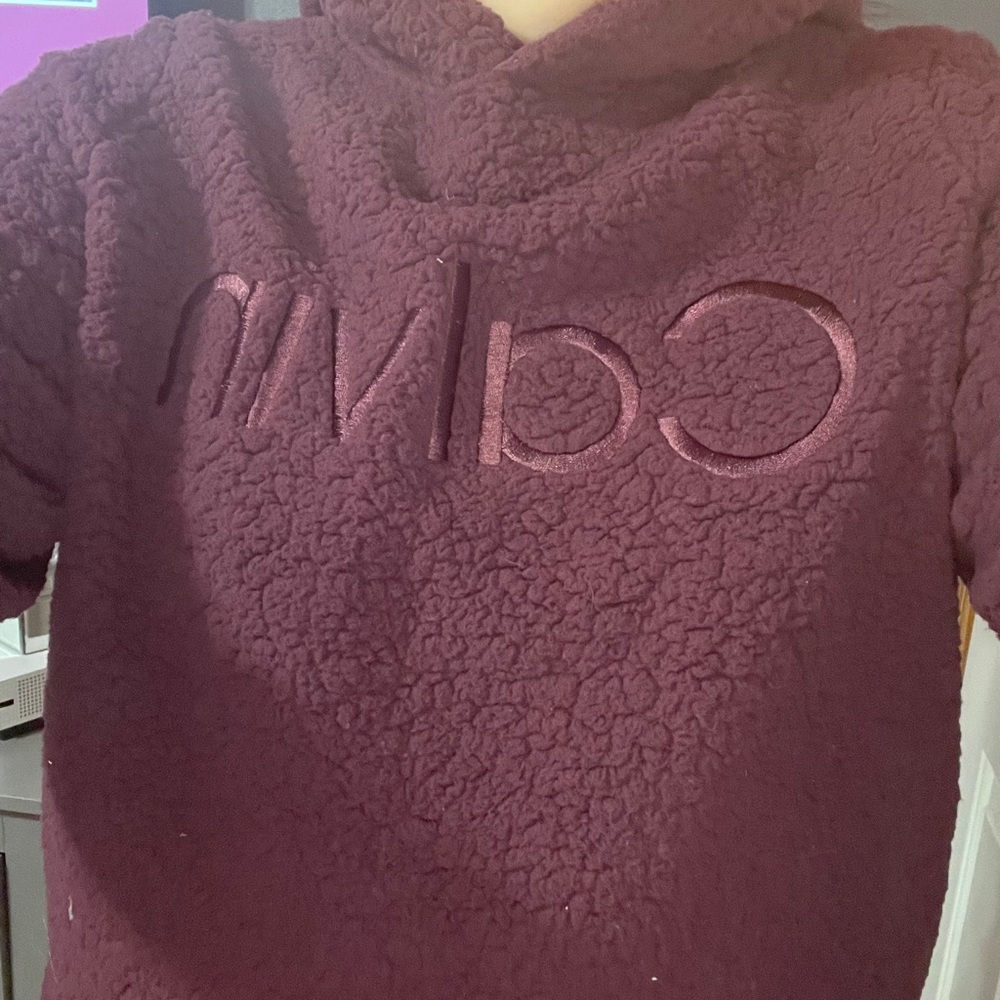 Calvin Klein fuzzy sweatshirt